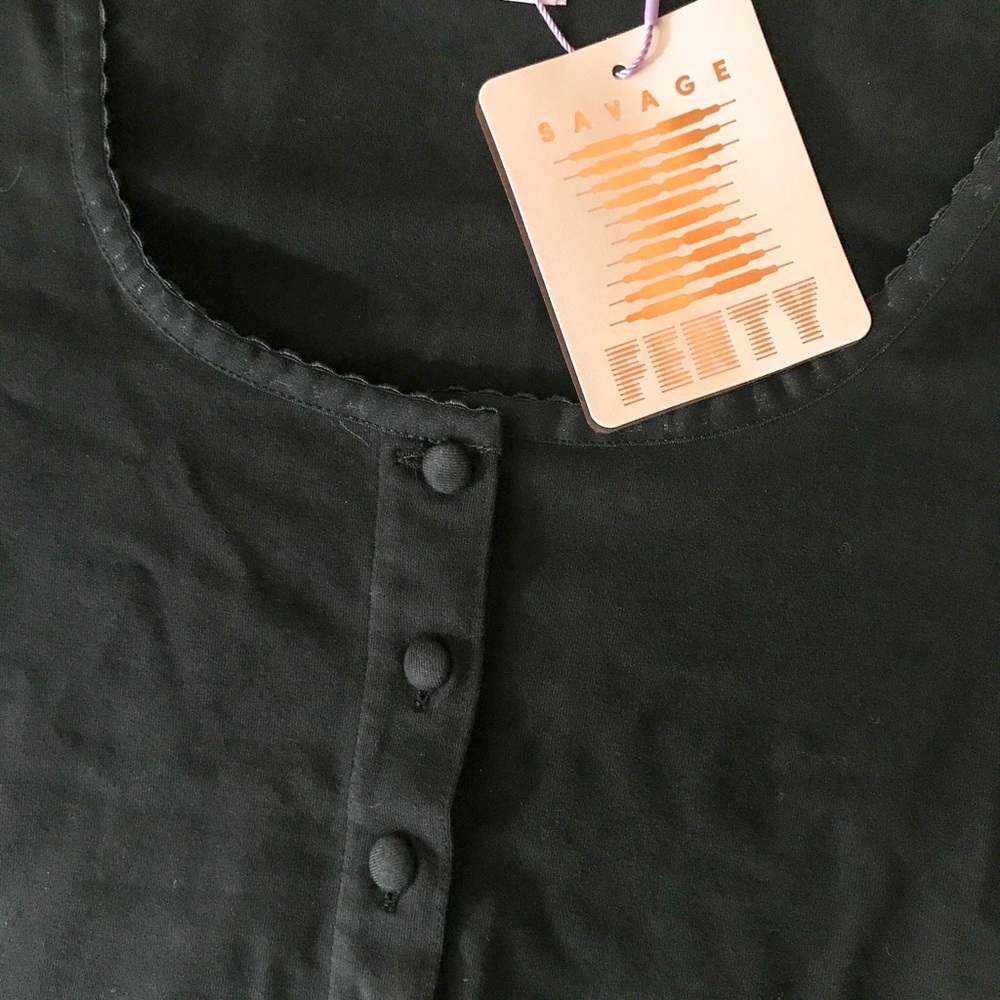 Savage X Fenty cotton jersey crop top